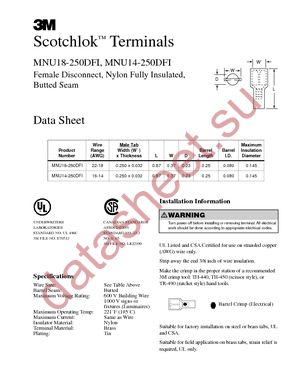 MNU14-250DFIK(BULK) datasheet  